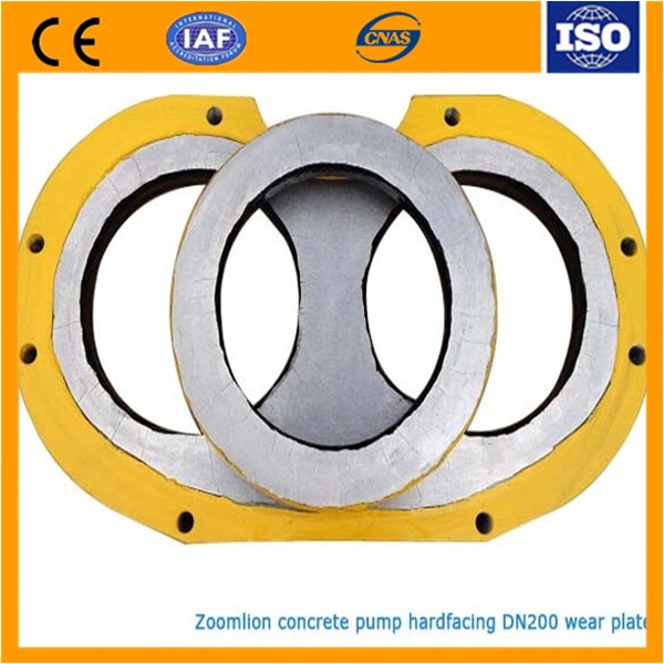 concrete pump wear plate and wear ring