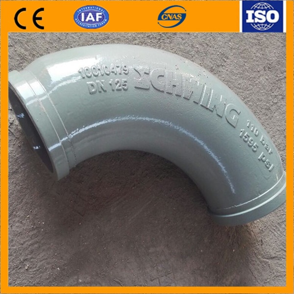 Pump casting elbow DN125 R275 90 ° for schwing