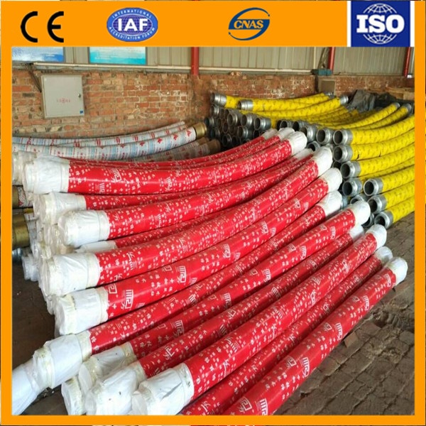 concrete pump rubber hose with galanvised end flange