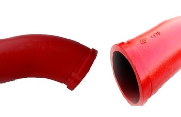 DN125 R275 45D +170 length casting elbow