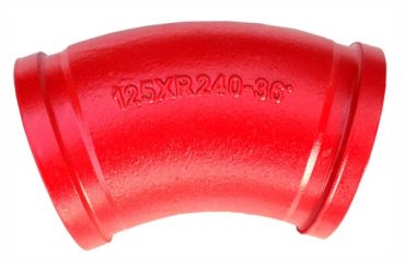 DN125 R240 36 ° Pump elbow