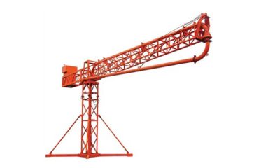 Electric spider concrete placing boom