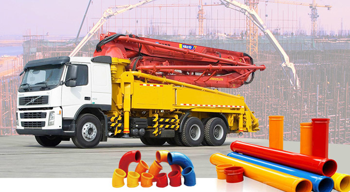 Zoomlion Sany Putzmeister Concrete Pump Conveying Boom Pipe, St52 Dn125 Putzmeister Pump Boom Line